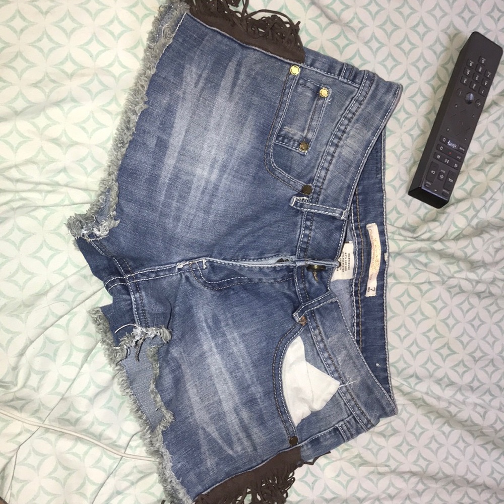 Blue jean shorts